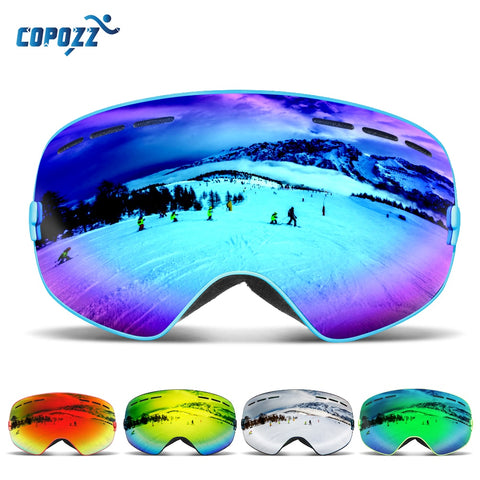 COPOZZ Brand Ski Goggles Men Women Snowboard