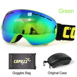 COPOZZ Brand Ski Goggles Men Women Snowboard