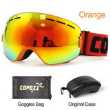 COPOZZ Brand Ski Goggles Men Women Snowboard