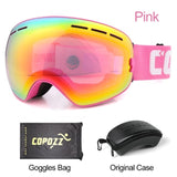 COPOZZ Brand Ski Goggles Men Women Snowboard